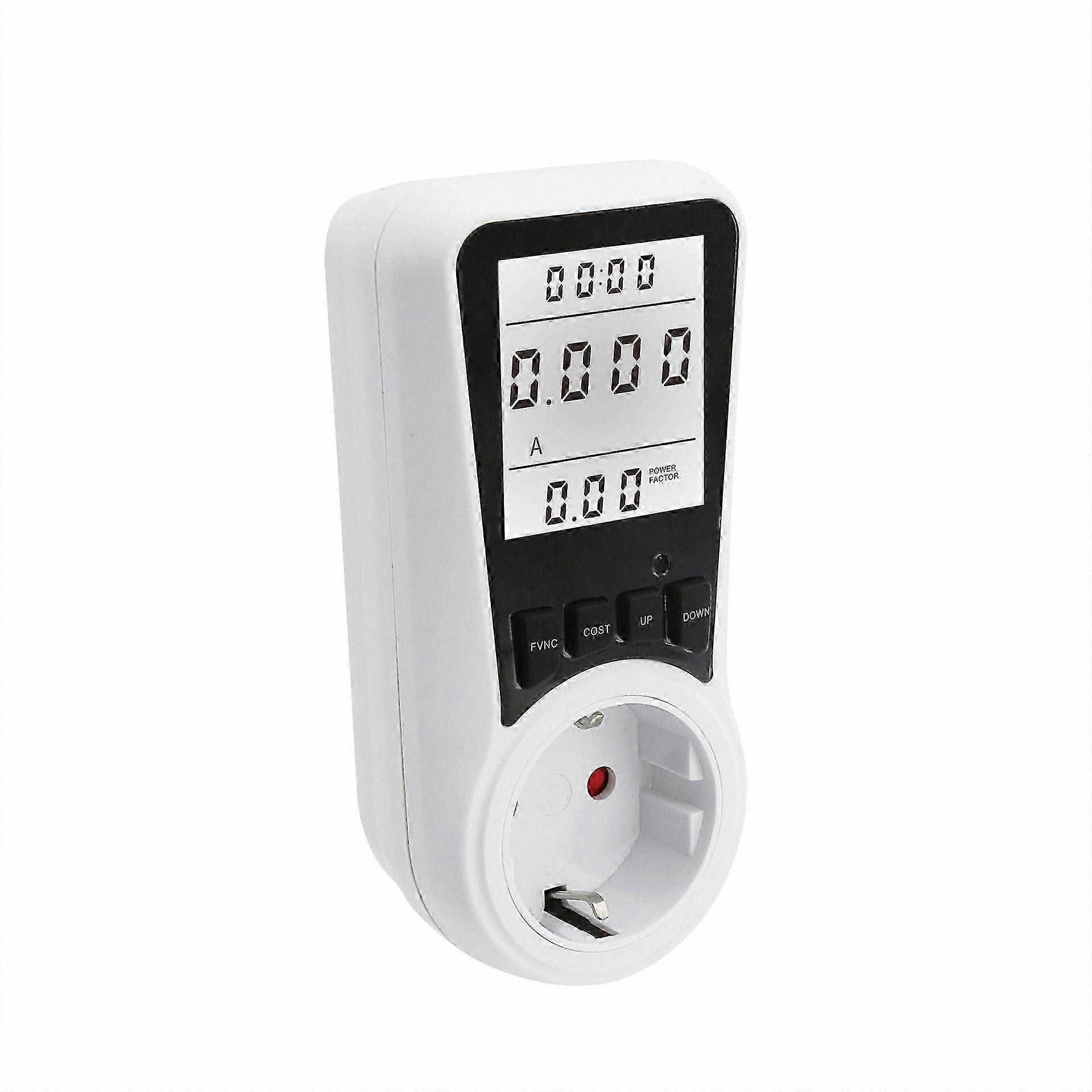 Energy Usage Monitor, Cost Tracker with LCD Display, Backlit Screen, Overload Protection up to 3680W