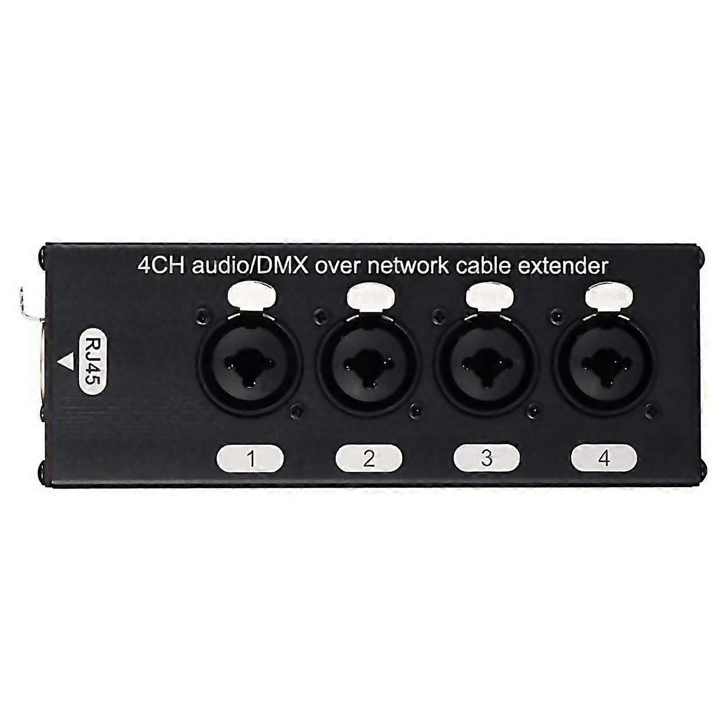 4-Kanal-Audio-über-Netzwerk-Kabel-Extender 3-poliges XLR-Audio und Dmx512-Netzwerksignal-Extender Fema