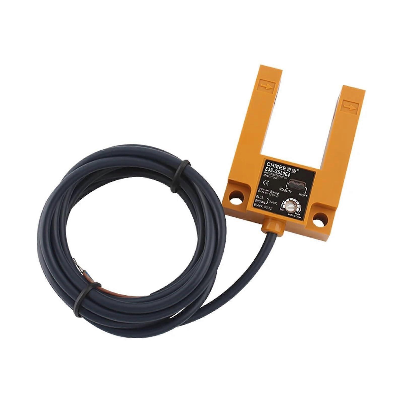 Infrared Photoelectric Sensor Ushaped Elevator Liquid Level Sensor E3SGS30E4 3Wire NPN NO Proximity Switch NPN NO