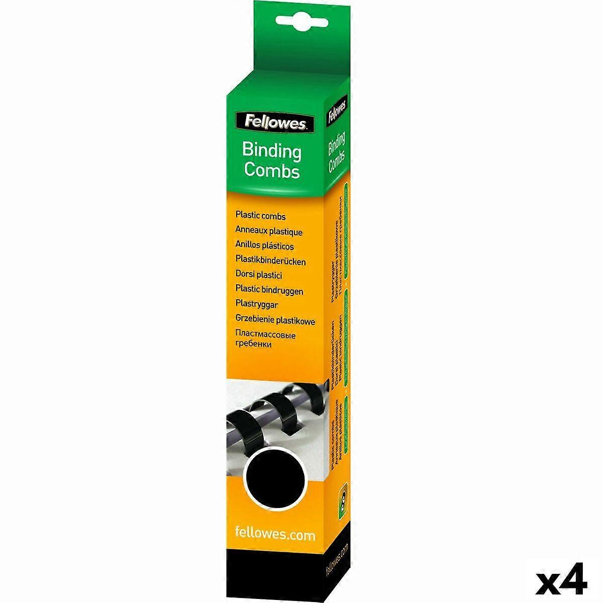 Spirals Fellowes 50 Pieces Binding Black PVC (Ø 32 mm) (4 Units)