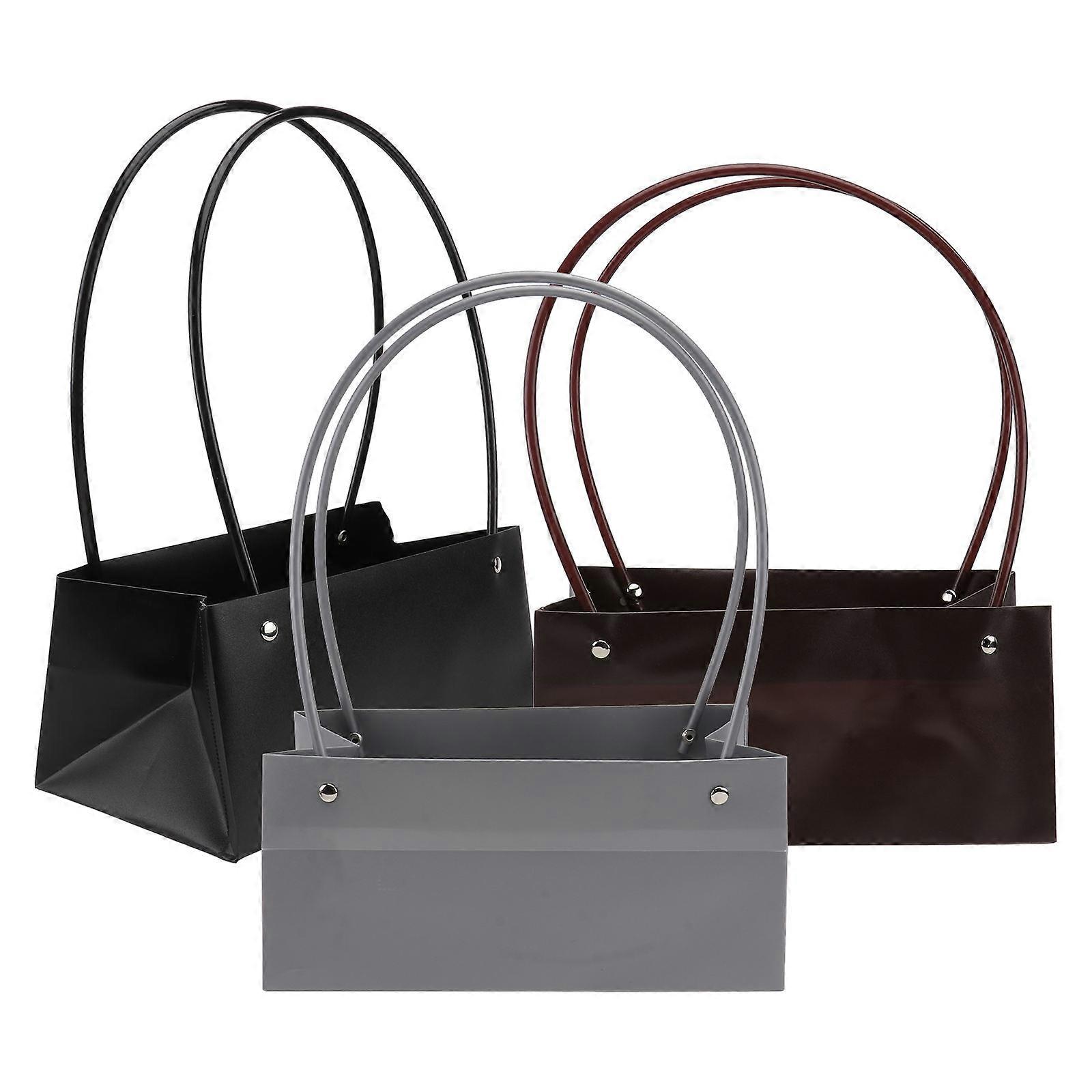 for Storage Use Fashionable and Beautiful with Handle Design Made of PVC 3PCS