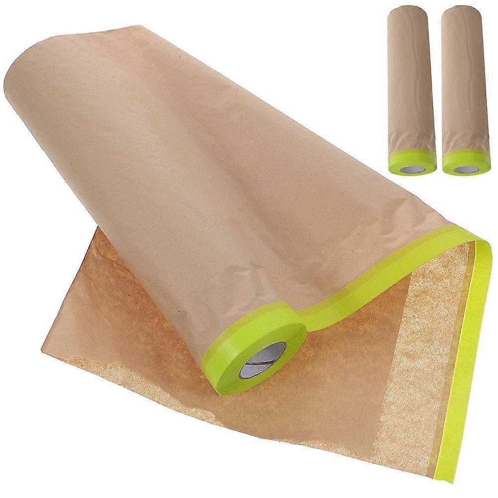 Masking Film for DIY Use Convenient for Car and Motorcycle Projects Beige Paper 3 Rolls