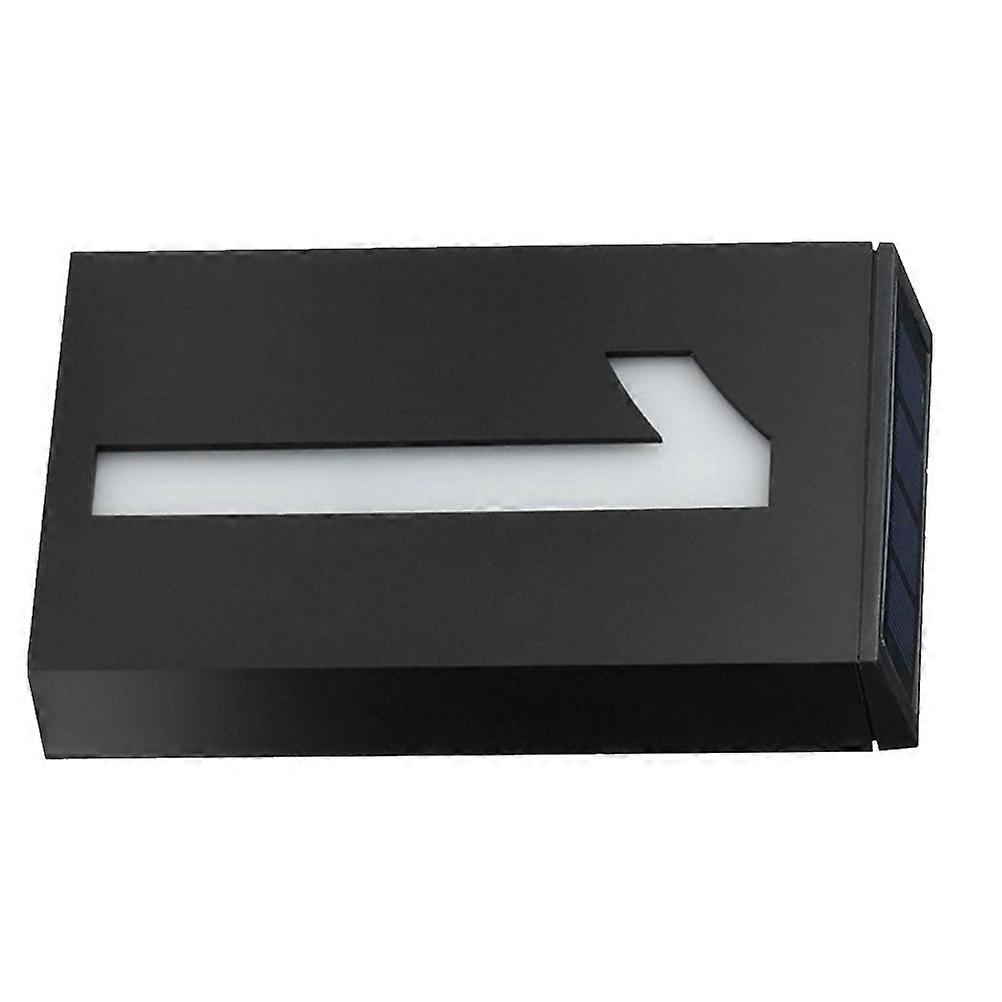 Solar Powered LED Door Light Sign with Black Color Modern Design for House Decoration and Lighting