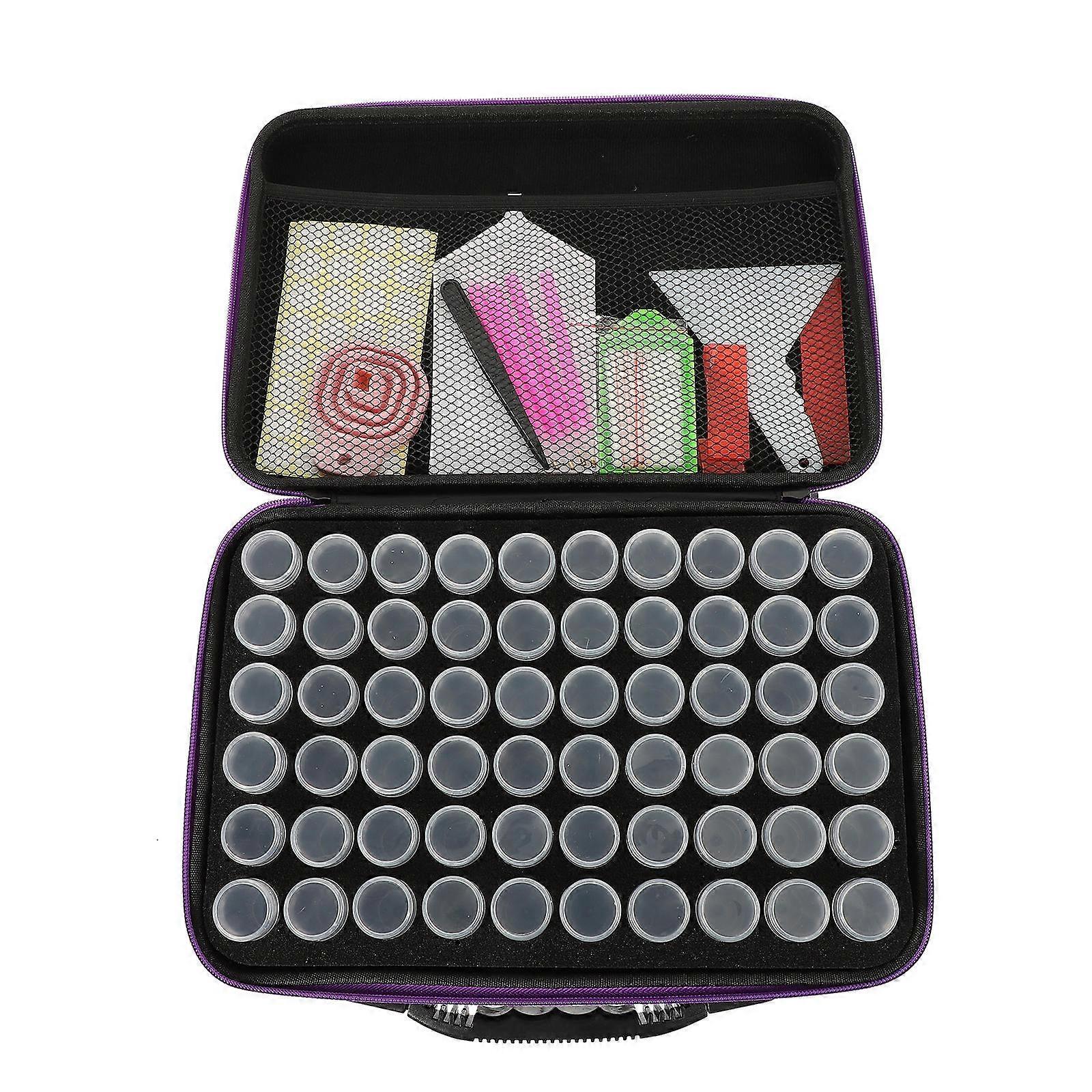 Rhinestone Diamonds Storage Tools Professional DIY Kit Designed For Beginners With Purple Coloring 1 Set Included