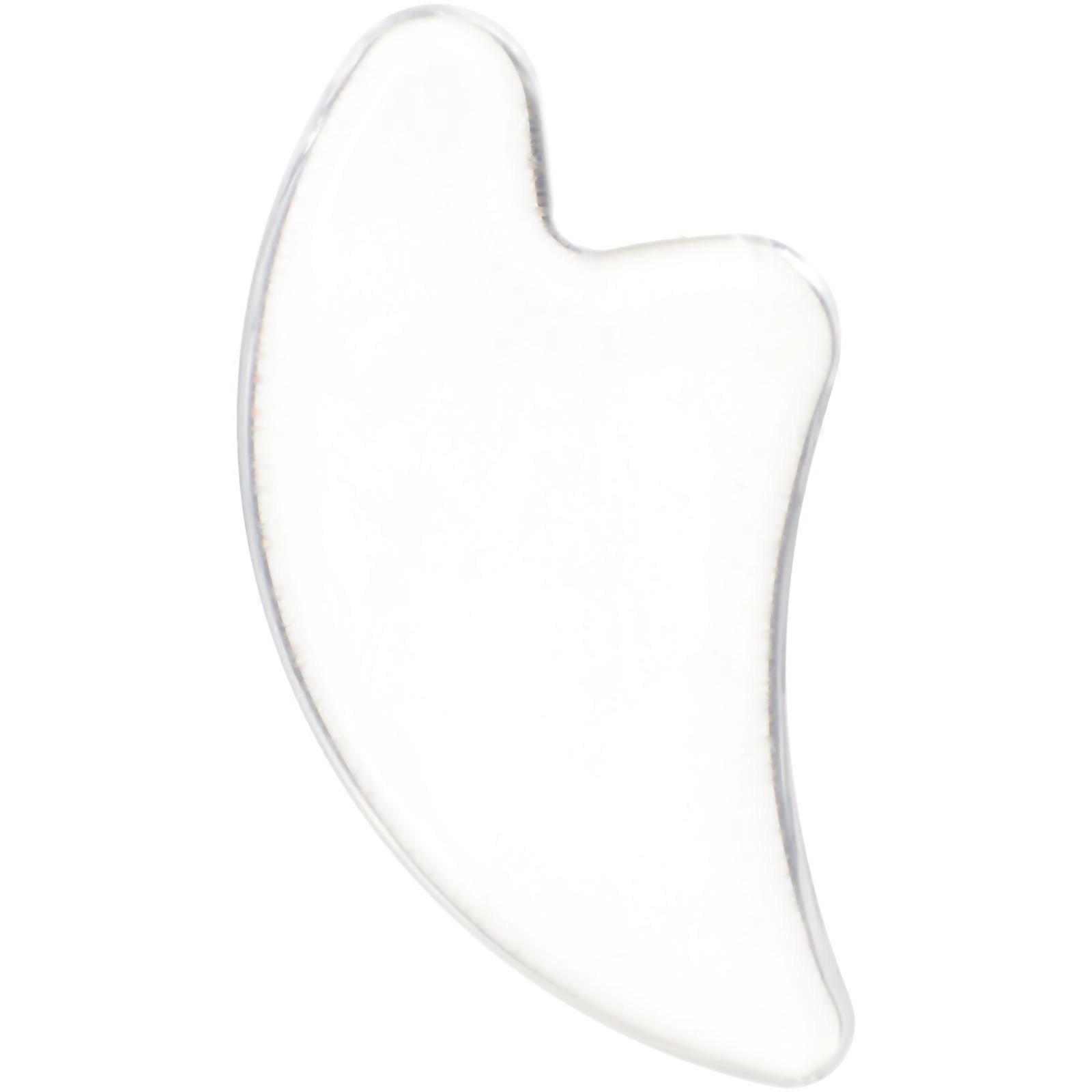 Muscle Relaxation Simple Shaped Facial Scraping Board Resin Tool for Face and Shoulder 1Pack