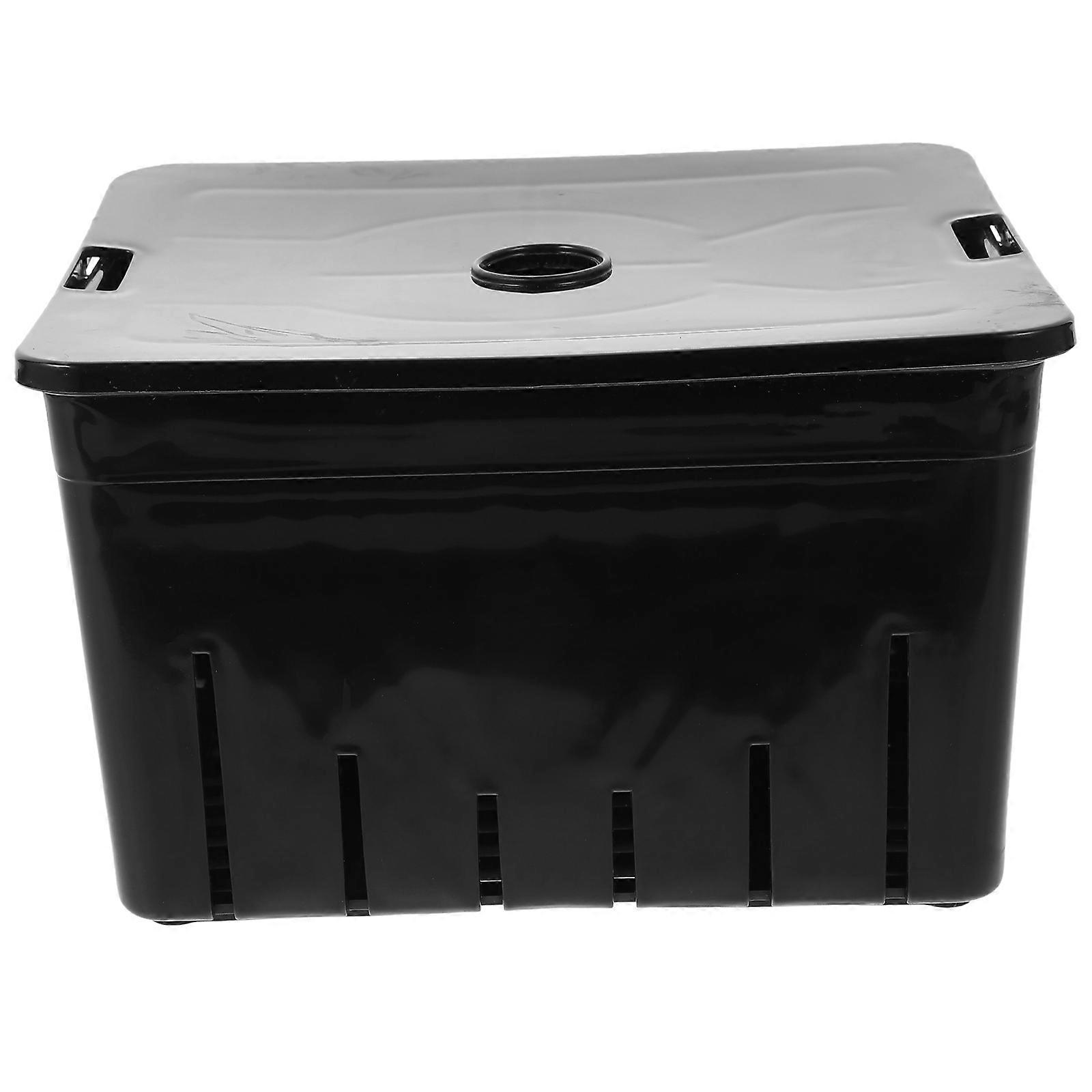 Professional Tortoise Isolation Box for Pet Use Black Plastic 1 Set Multi-function Breeding