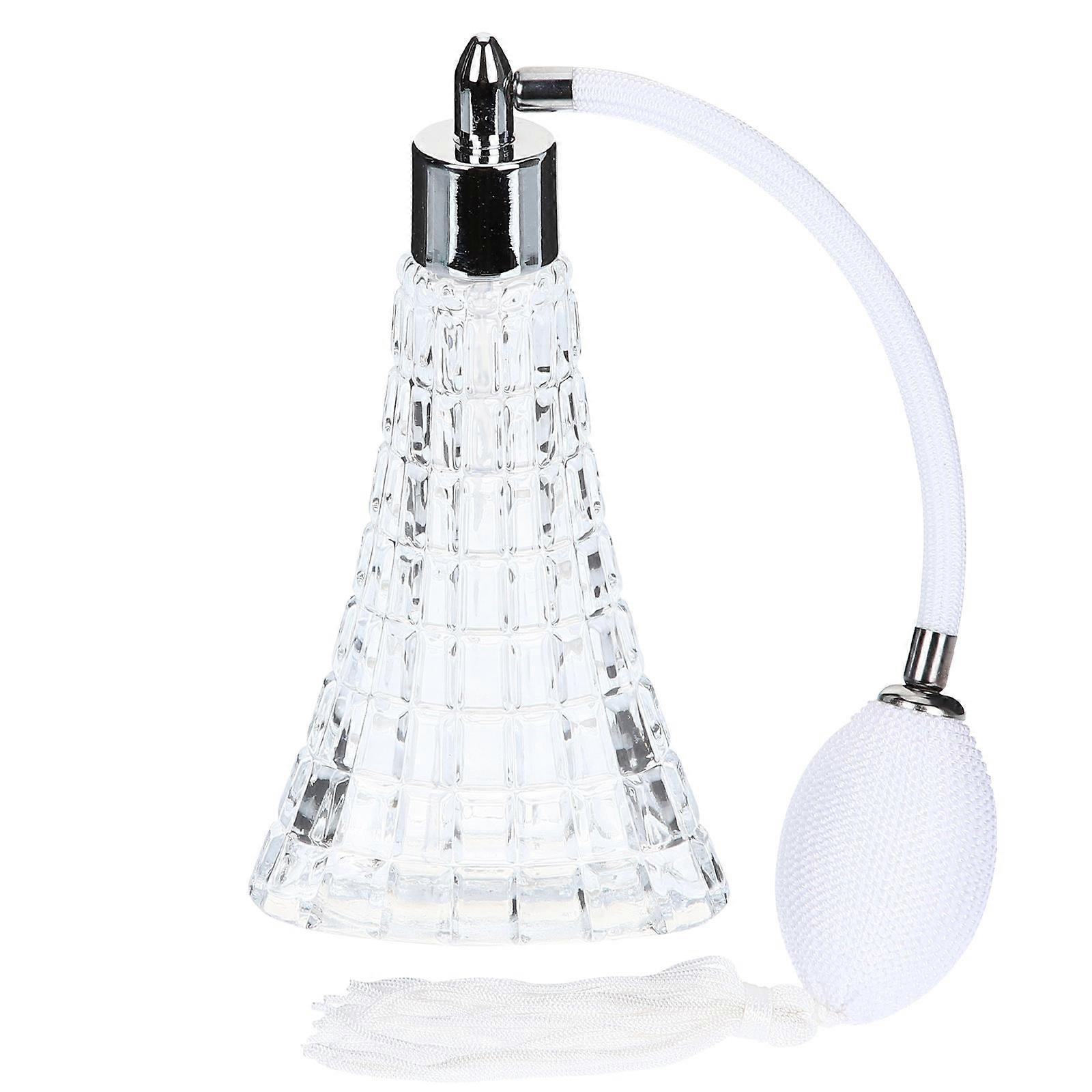 Refillable Vintage Glass Perfume Bottle with Elegant Tassel Design for Travel, Daily Use, and Special Occasions