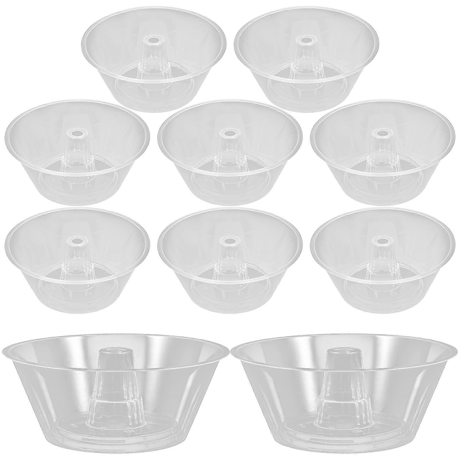 bol à collation portable pour une utilisation en cuisine en PP transparent grande capacité et facile à nettoyer 10pcs