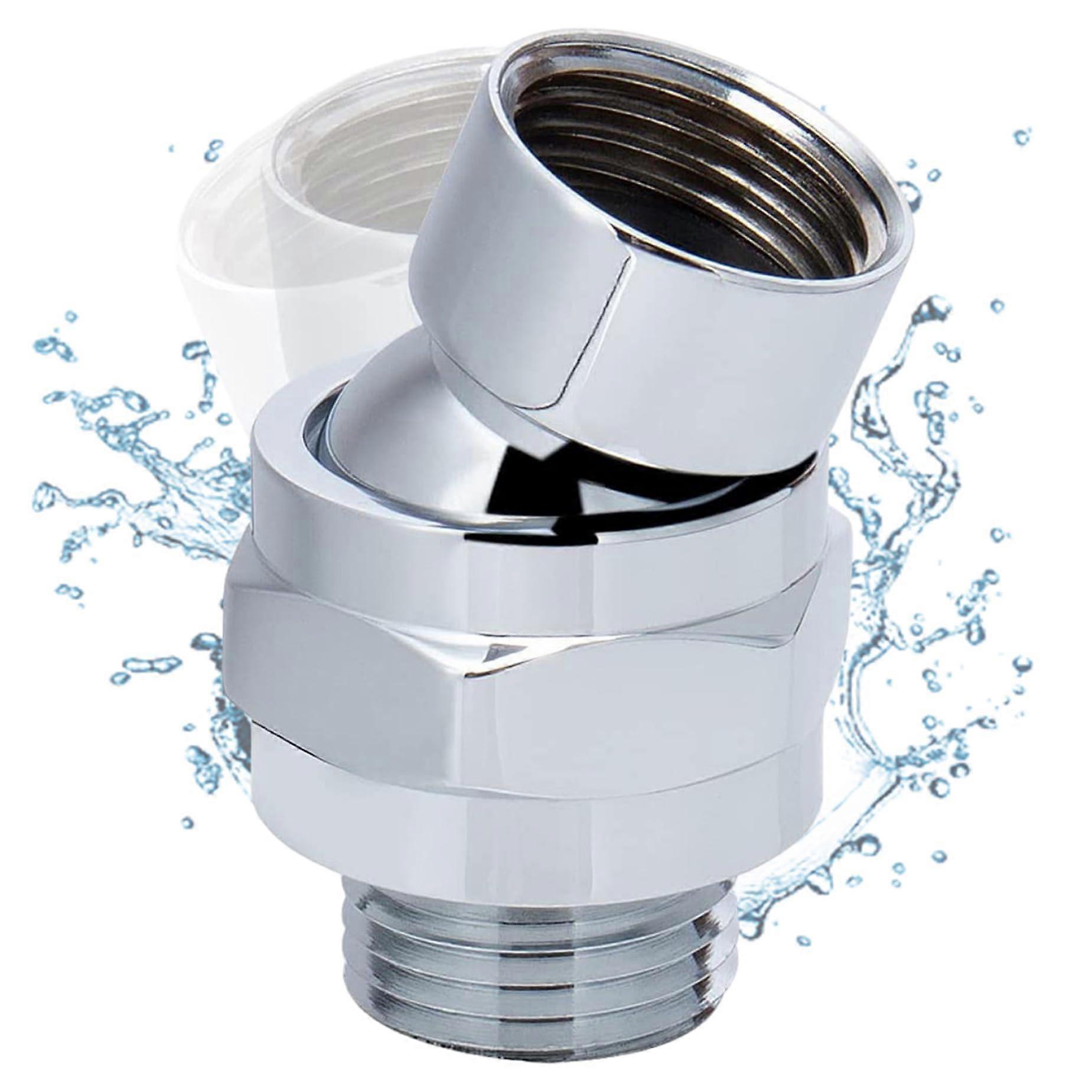 Shower head adapter, G1/2 360° rotating brass shower head swivel ball adapter