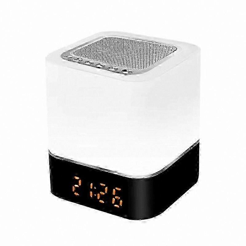 Bluetooth Speaker Night Light, USB Rechargeable LED Lamp, Portable Wireless Bedside Table Lamp