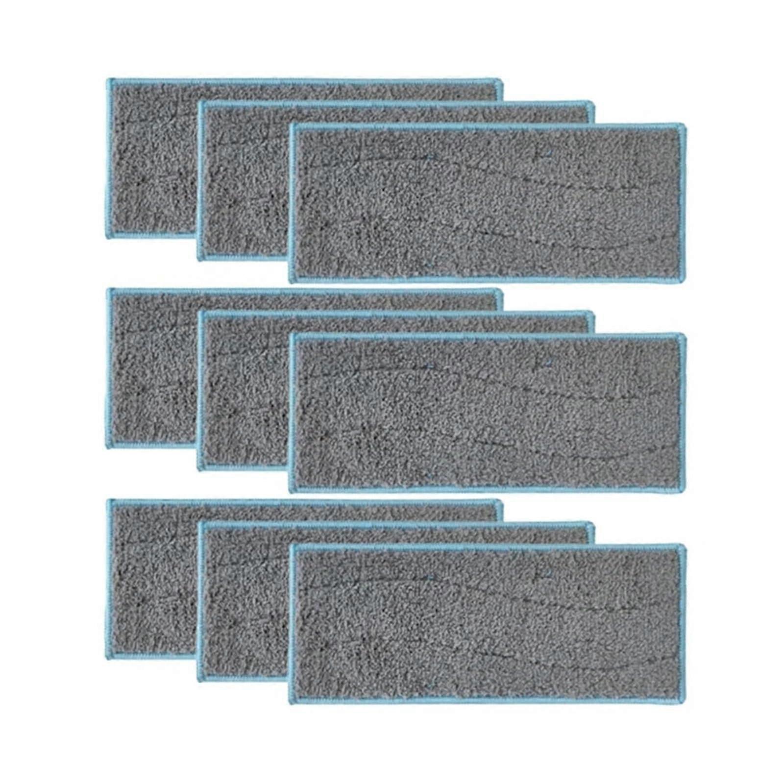 VNJUGF 9Pcs Washable Wet Mop Pads Compatible with M6 Robot Vacuum Cleaner, Microfiber Cloths, Gray