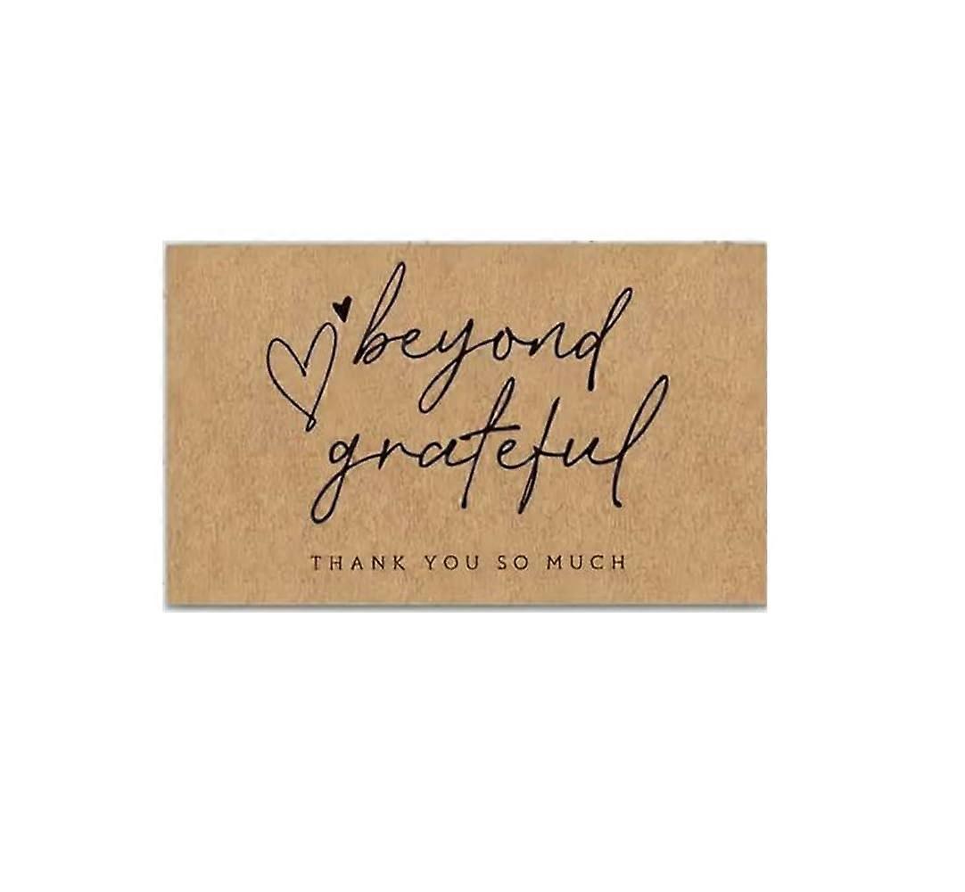 Thank You Cards Brown Beyond Grateful 50 Count Cardstock For Customer Appreciation And Friendship