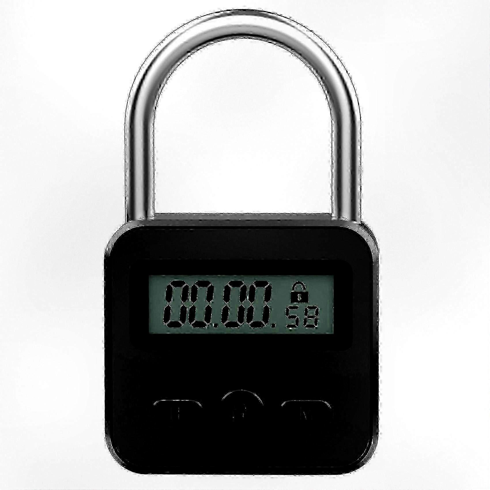 LCD Display Metal Timer Lock with USB Functionality for Timing Up to 99 Hours - Suitable for Various Applications