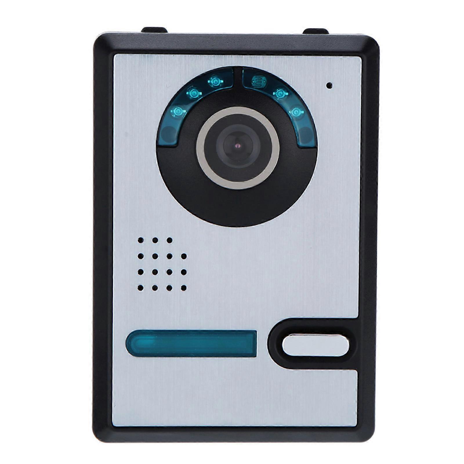 Video Doorbell Video Door Phone with 7'' Color TFT LCD Monitor Screen 5 IR LEDs 16 Music Rings Adjustable Volume Brightness for Home Office Security