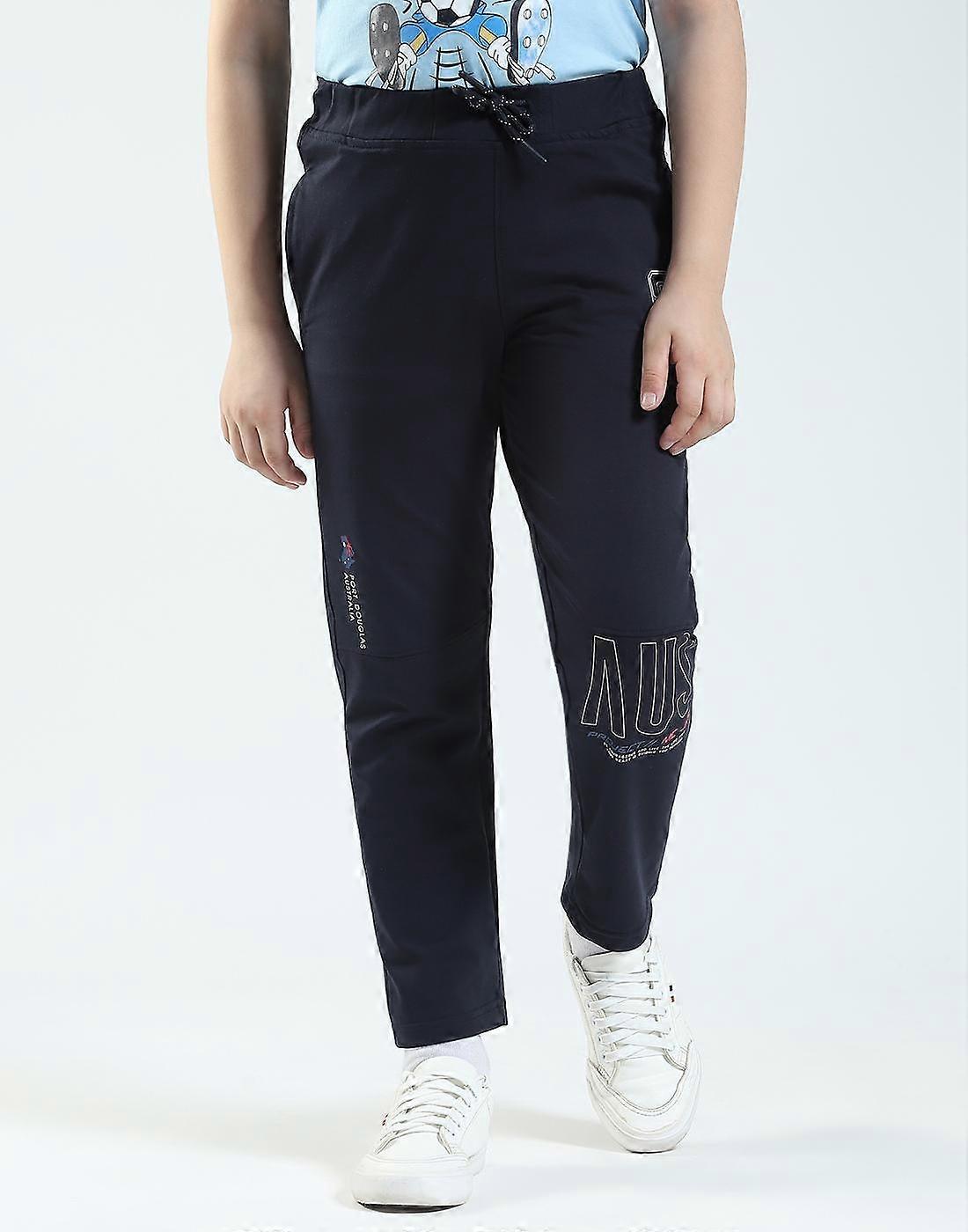 Monte Carlo Boy's Regular Fit Solid Track Pants