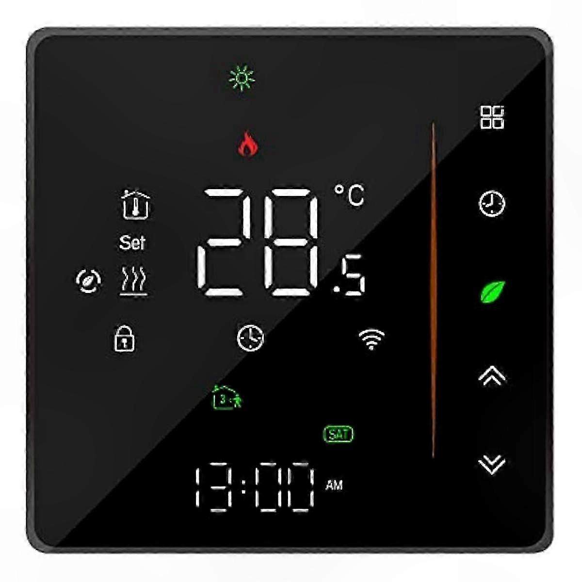Smart Thermostat with Weekly Programming and Touch Control for Home Heating Systems