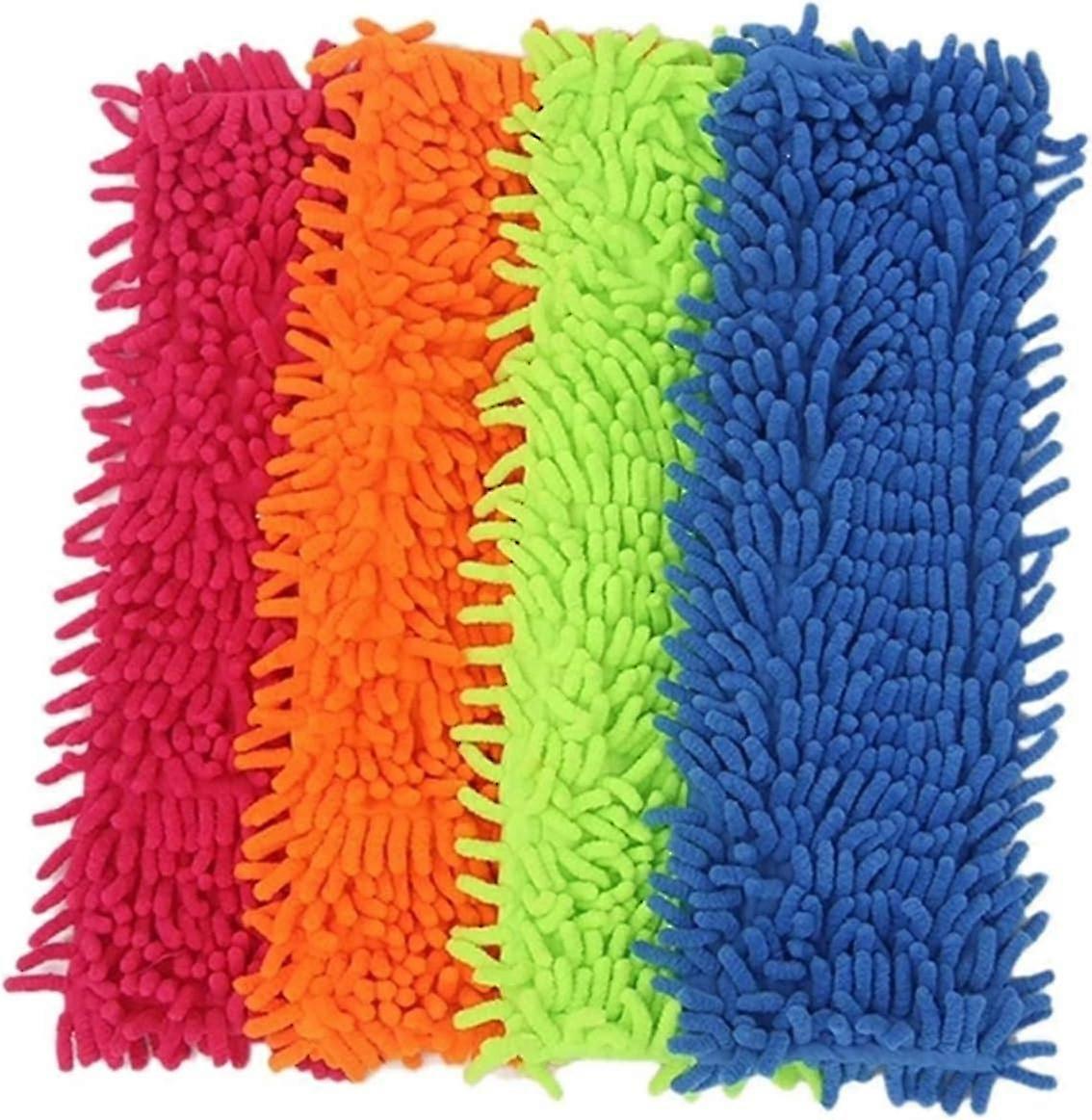 4 PCS Cloth Mop Head Replace Cloth Floor Cleaning Cloth Mop Compatible with Replace Cloth Household Cleaning Tool Accessory
