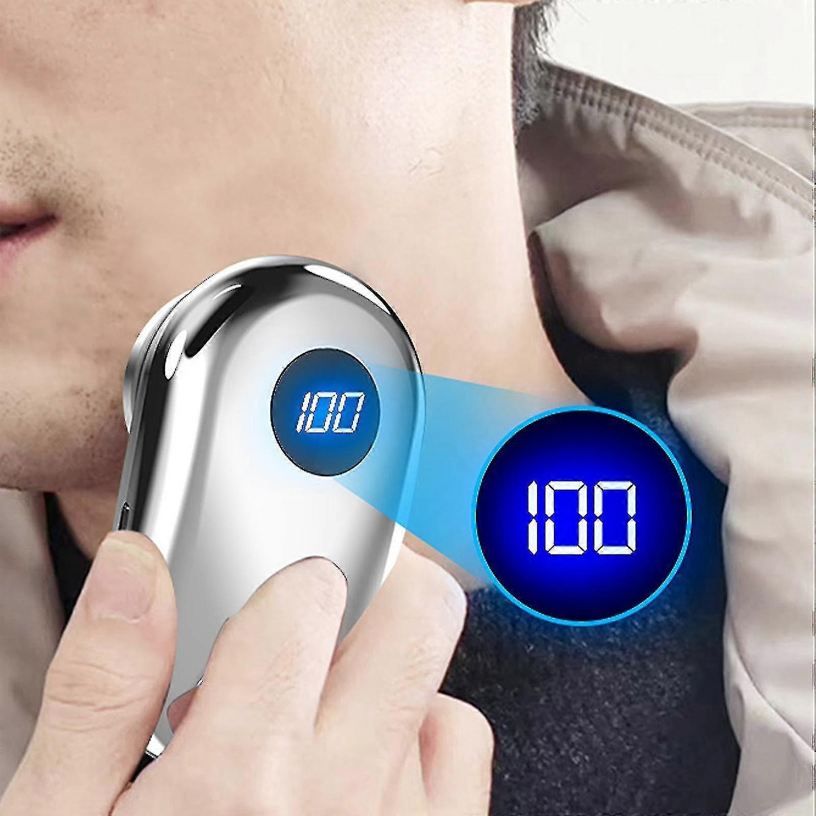 Mini rasoir électrique, rechargeable par USB, à double usage humide et sec, filet à couteau 3D facile à nettoyer