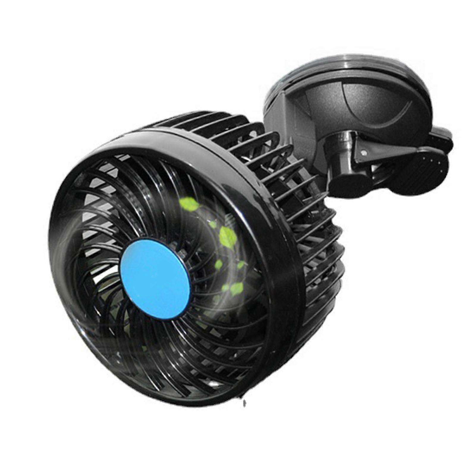 6 Inch Stepless Speed Adjustable Car Fan with Suction Cup 10-32V