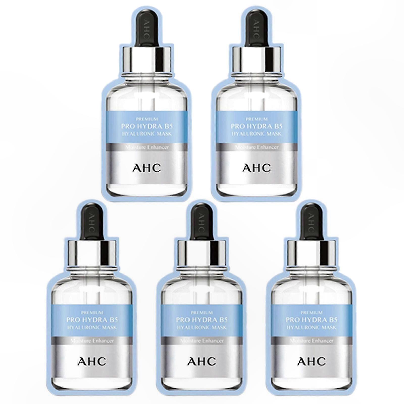 5-Pack Hydrating B5 Face Mask Sheets for Brightening and Anti-Aging, Suitable for All Skin Types