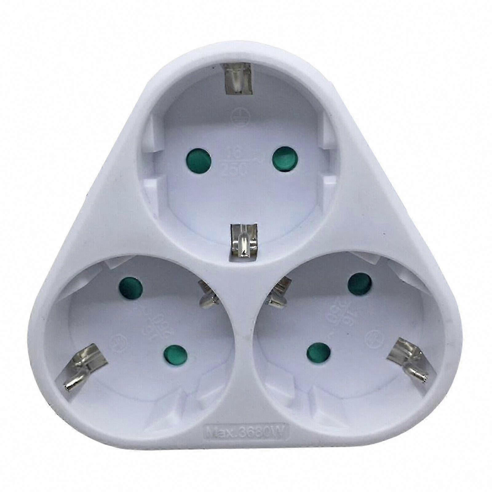 3-Way EU Socket, Power Strip, Multi Socket Distributor, European Plug Adapter