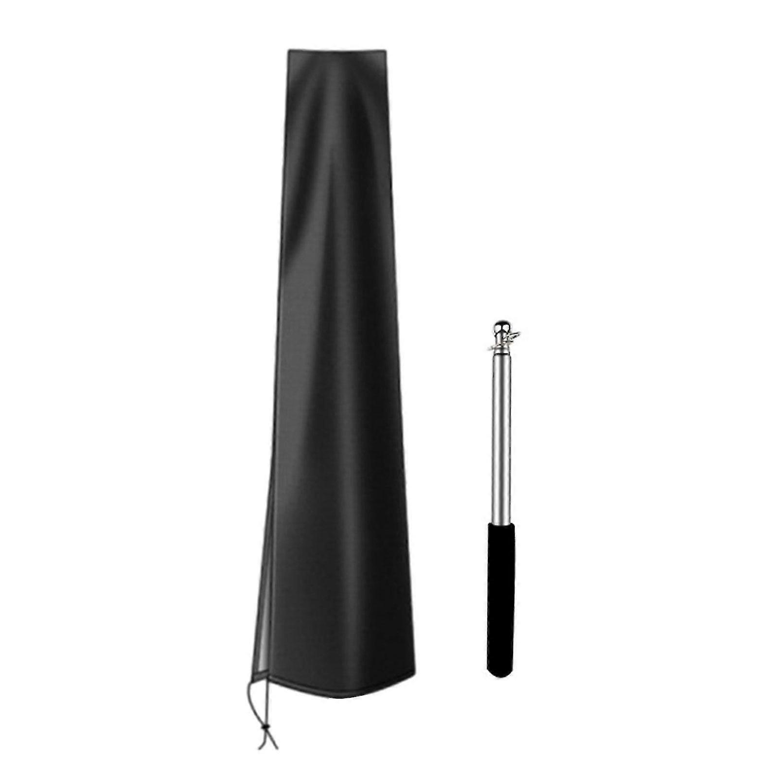 Umbrella Parasol Cover Umbrellas Market Parasol Covers for Garden Yard Patio Black 190cm