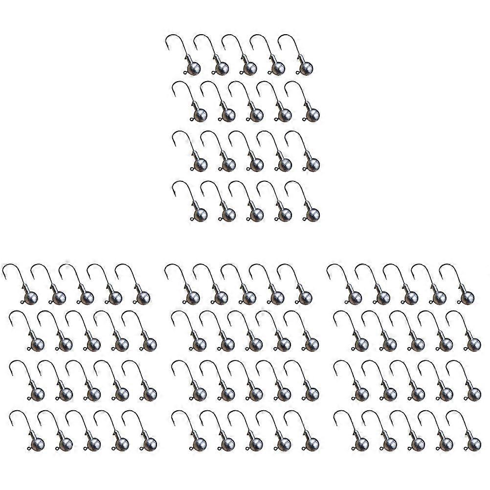 Fishing Hooks Head Hook for Fishing Use 50Pcs Silver Durable Tackle