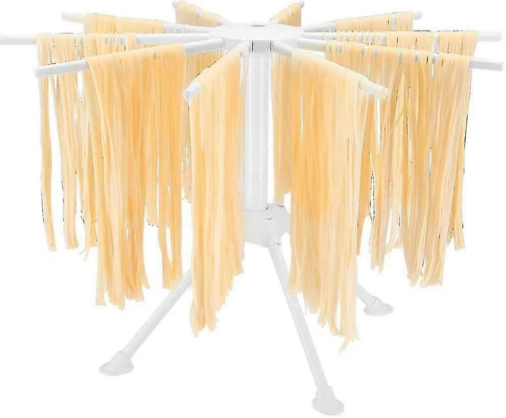 Noodle Drying Rack, With 10 Row Collapsible Sturdy Handmade Noodle Hanging Stand Pasta Gadget