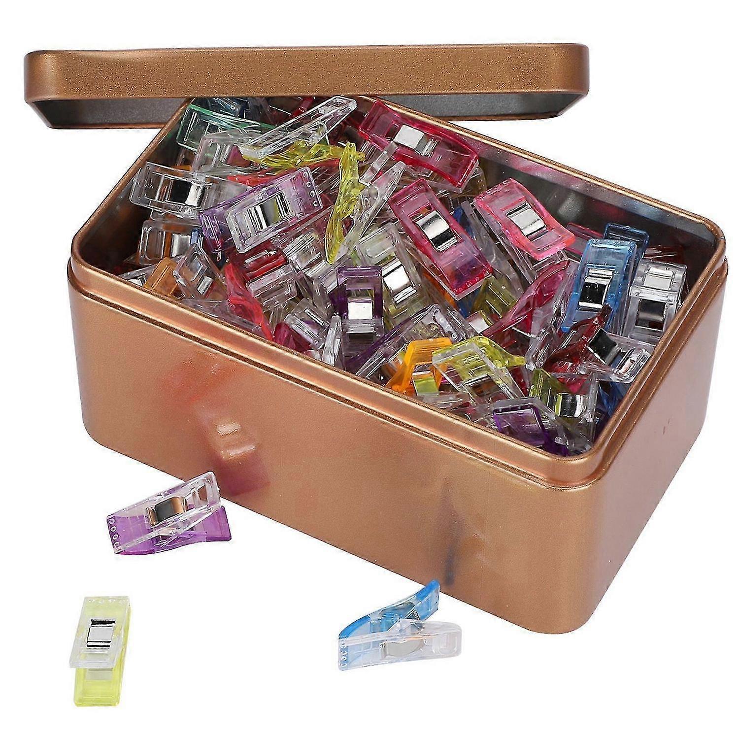 2025 Latest Model 160Pcs Sewing Clips Colorful Plastic Hemming Fixing