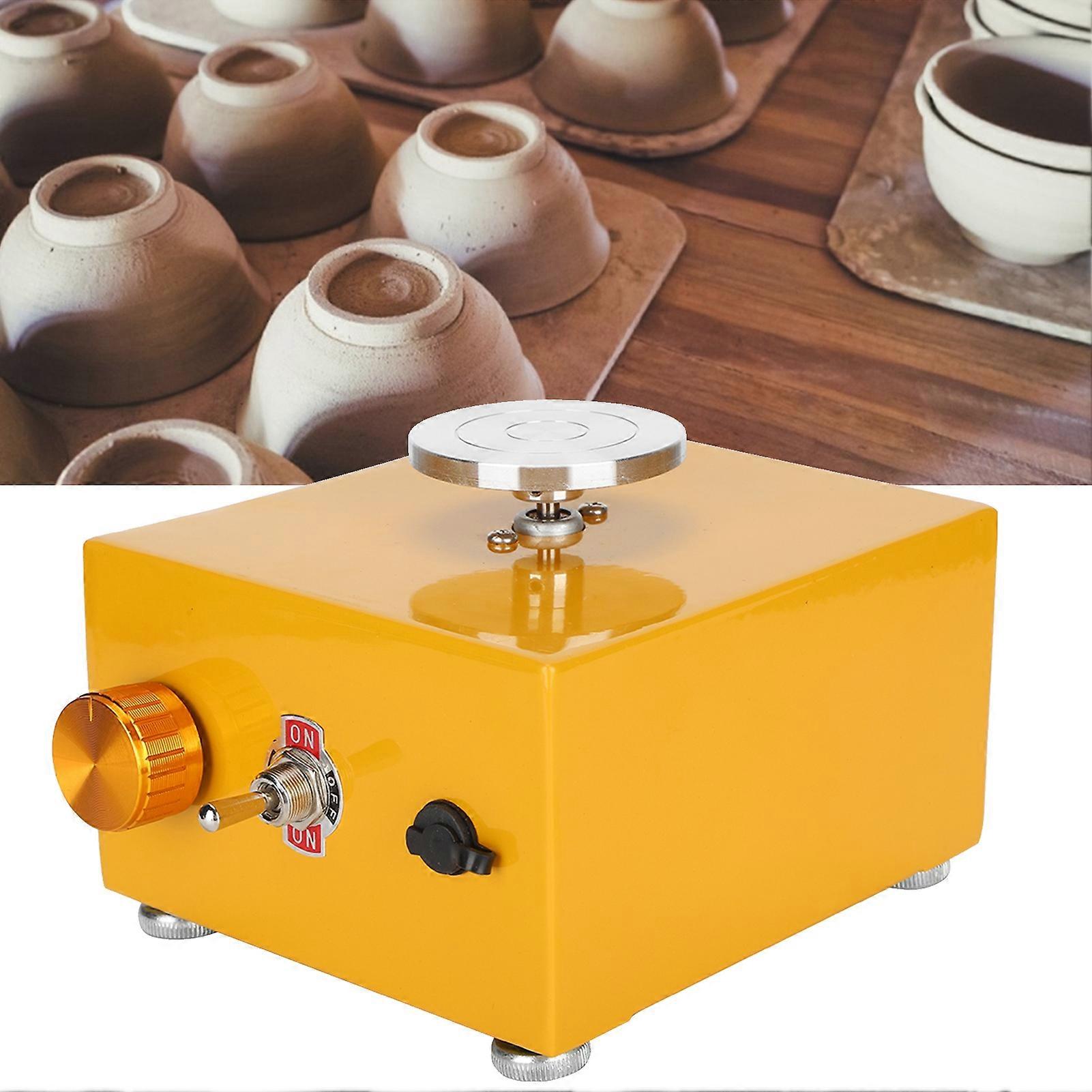 Clay Molding Machine Mini Pottery Wheel 10cm Turntable 100-240V