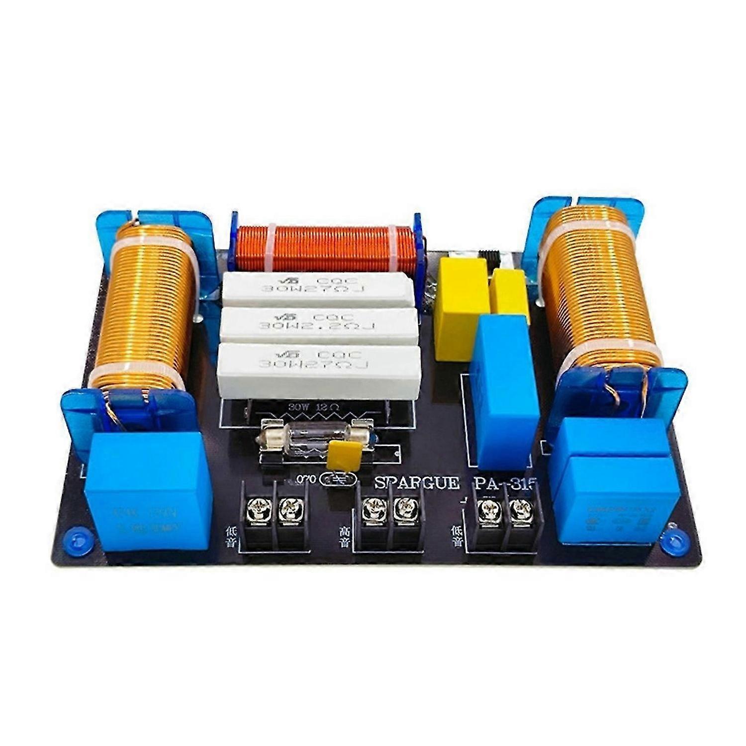 3 Way 700W Speaker Audio Crossover Divider 1 High 2 Low Frequency High Fidelity Audio Divider Filter