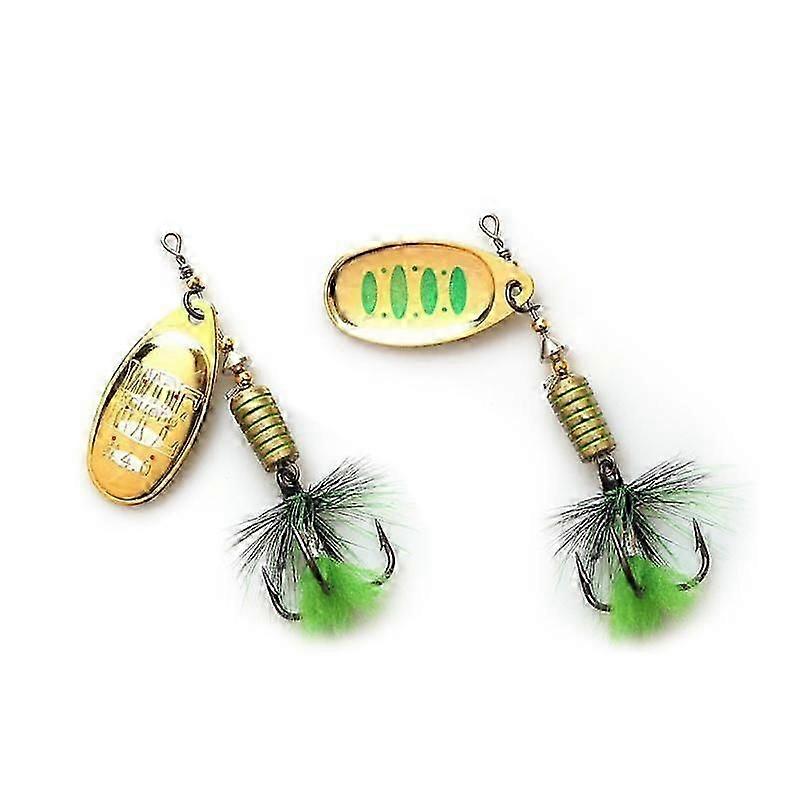 Sequined Metal Bait Hard Bait Spinner Lure With Treble Hook Metal Spoon Lure Hard