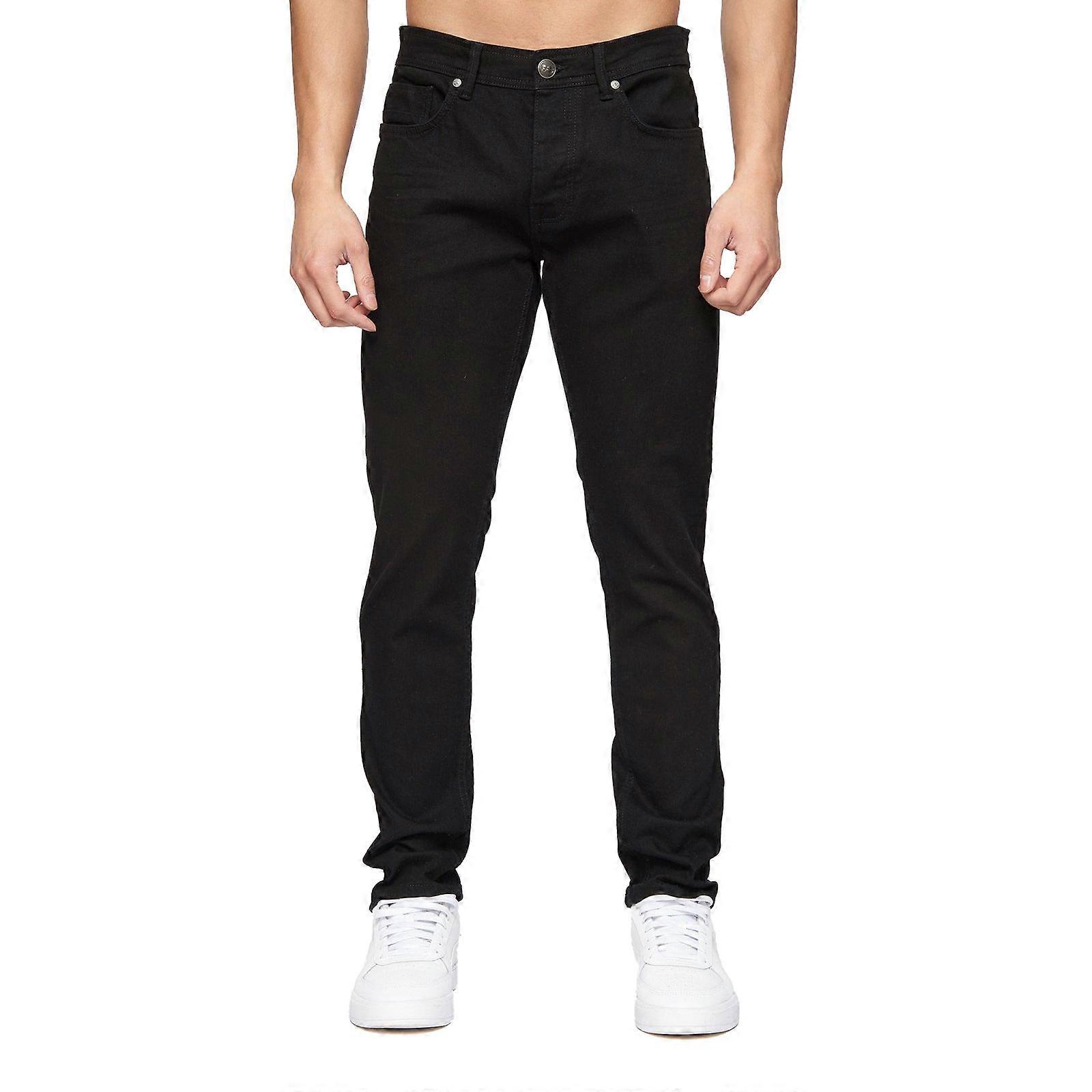 Crosshatch Buraca Slim Fit Jeans Black