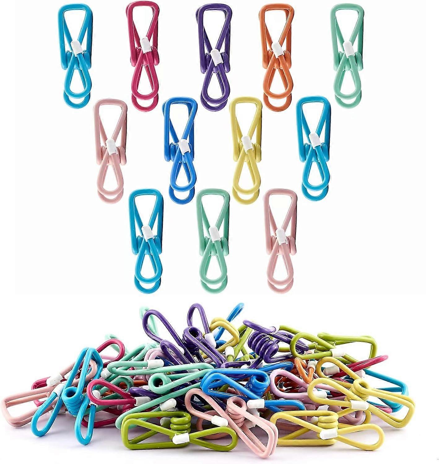 Chip Clips,32PCS Coated Material Food Packaging Clip, Clips Bag Clips