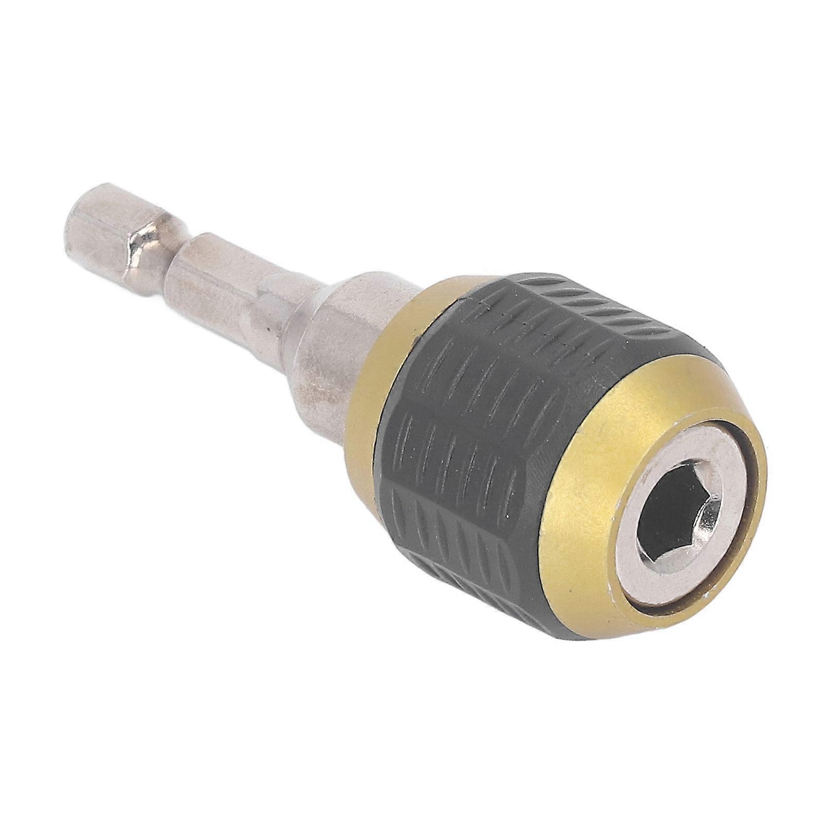 Porte-embout à dégagement rapide pour perceuse à percussion à tige hexagonale de 6,35 mm, tige magnétique autobloquante de 60 mm de long
