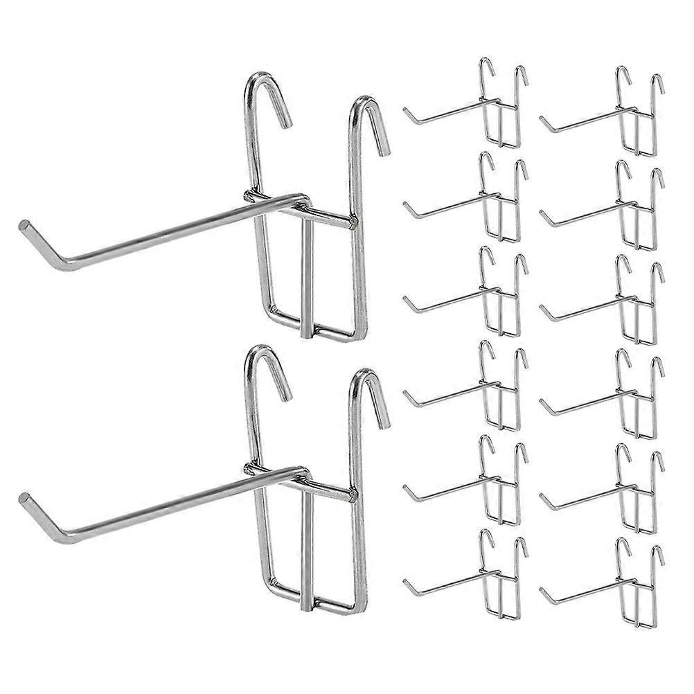 Metal Grid Hooks Shelving Hooks for Shop Display 75Pcs