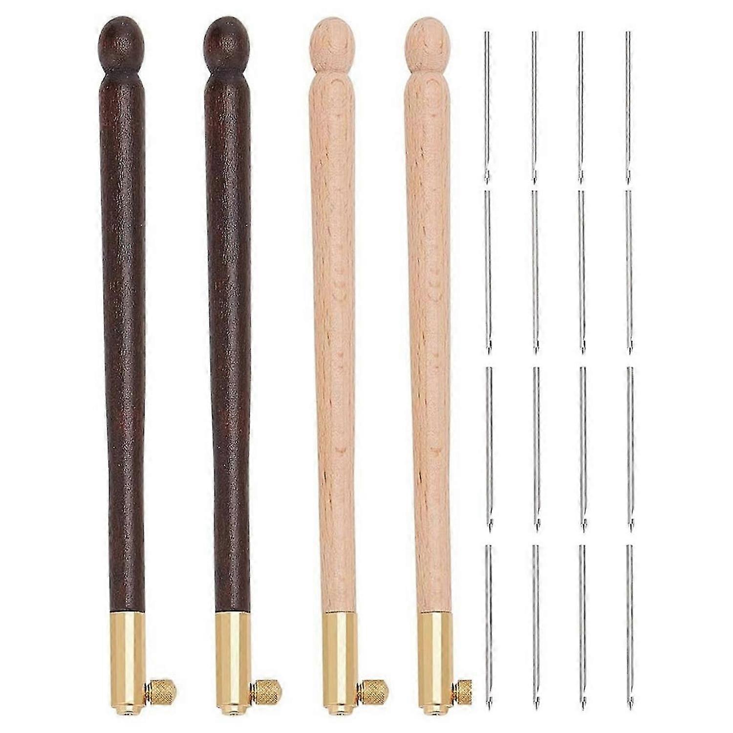 4 Pcs Tambour Hooks Kit with 12 Needles, Embroidery Crochet Hooks