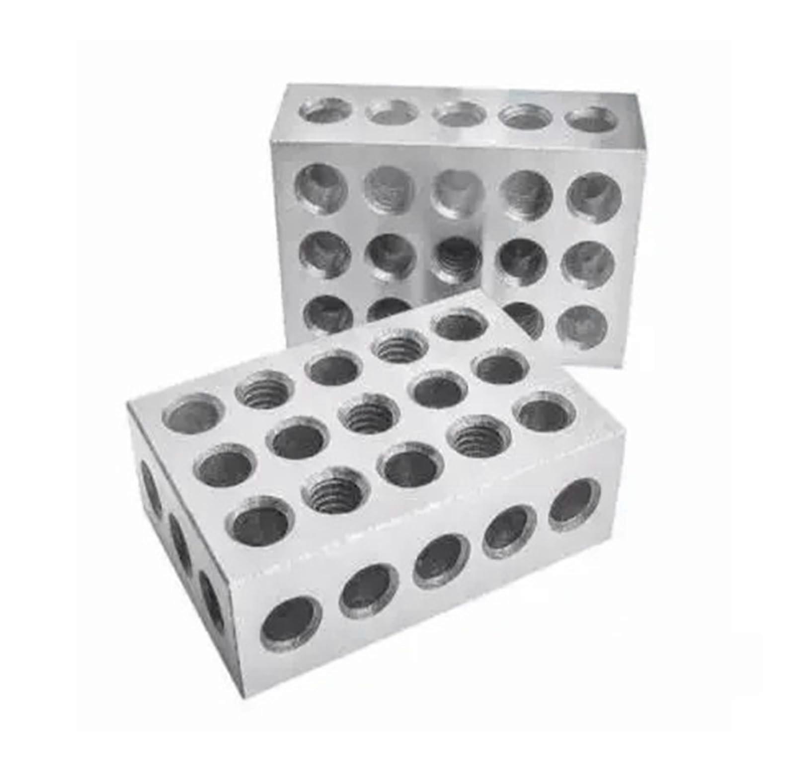Precision Hardened Steel Block 0.0001Inch Tolerance 255075mm 23Hole Machinist Block