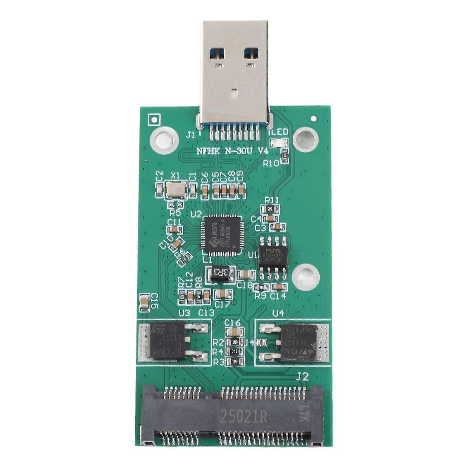 Riser Card PCBA Conveter Adapter MSATA SSD to USB 3.0 Interface Computer Hardware