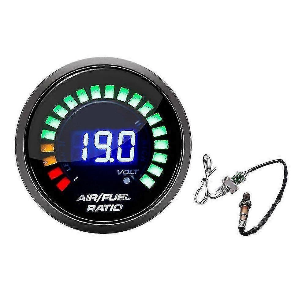 52mm Air Fuel Ratio Gauge With Narrowband O2 Oxygen Sensor - Led Digital Display