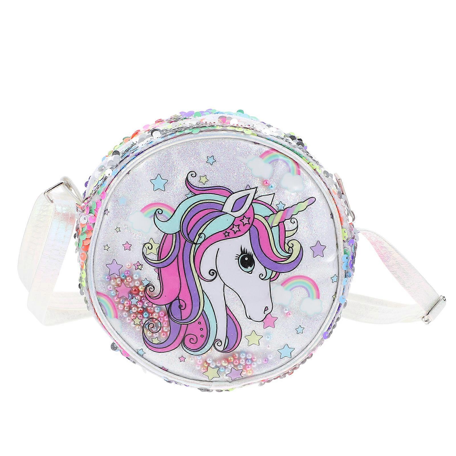Unicorn Pattern Shoulder Bag for Storage Use Kids Change Storage Pouch