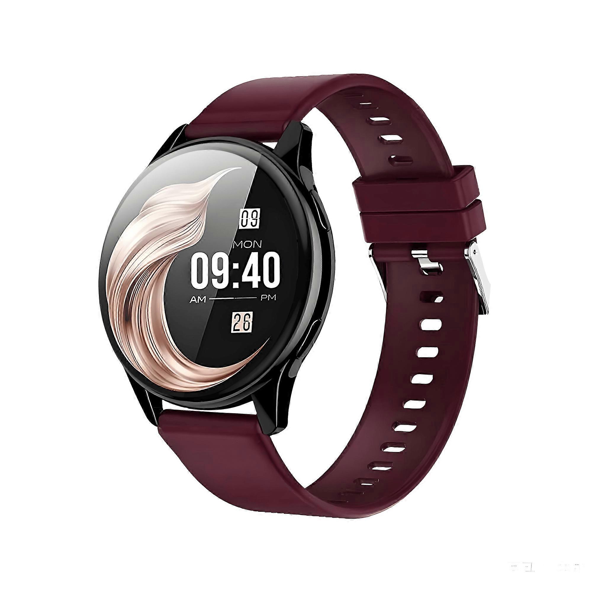 1.53" Round Full Touch Screen Smart Watch, Wireless Call, Alarm, Notification, Remote Camera, Music Control, Multi-Sport Modes, Step & Calorie Counter
