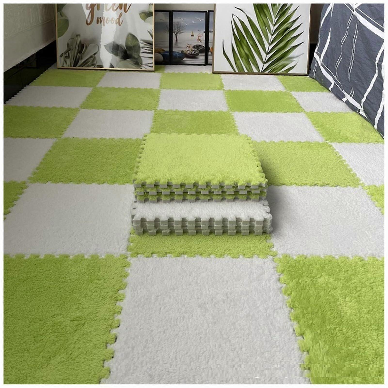 Interlocking Foam Area Rugs 10 Pack 24x24 Inch 60x60x1 Cm DIY Puzzle Floor Mats NonToxic Easy to Clean Soft and Plush
