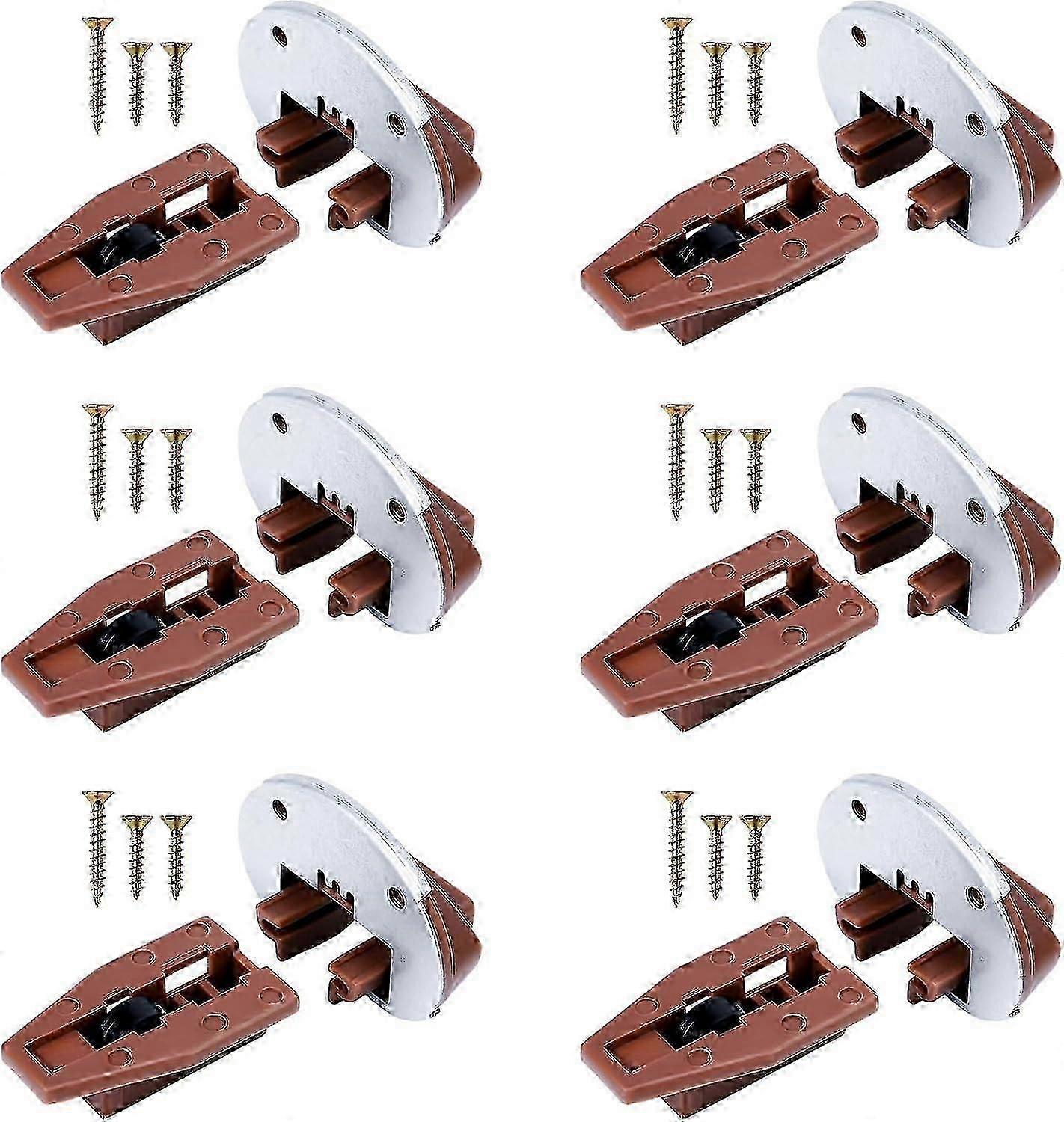 6 Sets Drawer Guide Kit, Drawer Slides Guides for Kenlin Rite-Trak II, Vaughan Bassett, Legacy, Dresser Drawer Replacement Parts Repair Kit