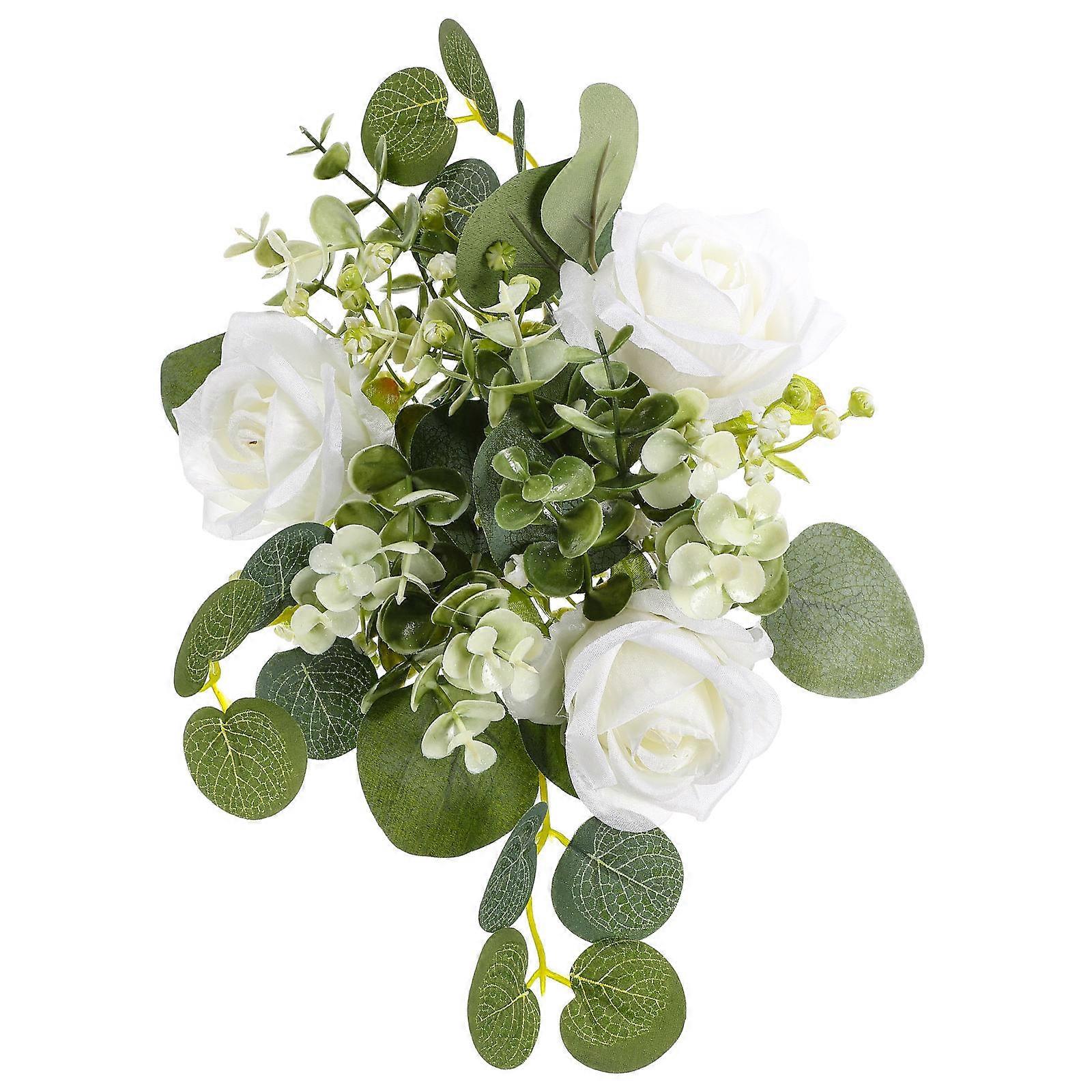 Candle Ring for Decor Artificial Candle Ring 3Pcs White