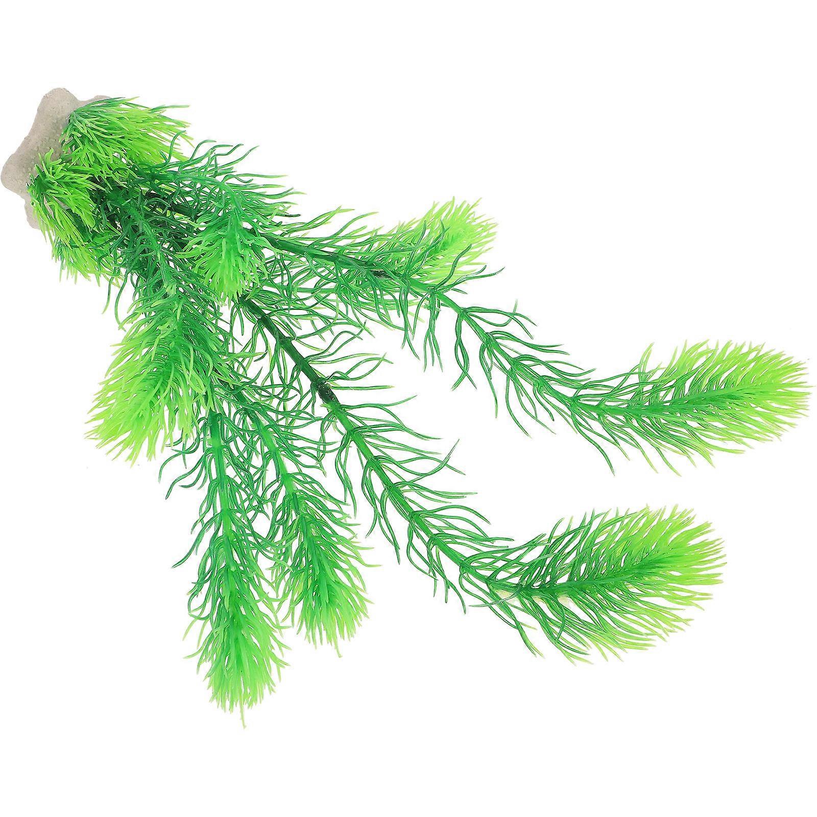 Artificial Plastic Water Grass Decoration For Fish Tank Aquatic Plants 30X10cm Realistic Simulation Model 1Set
