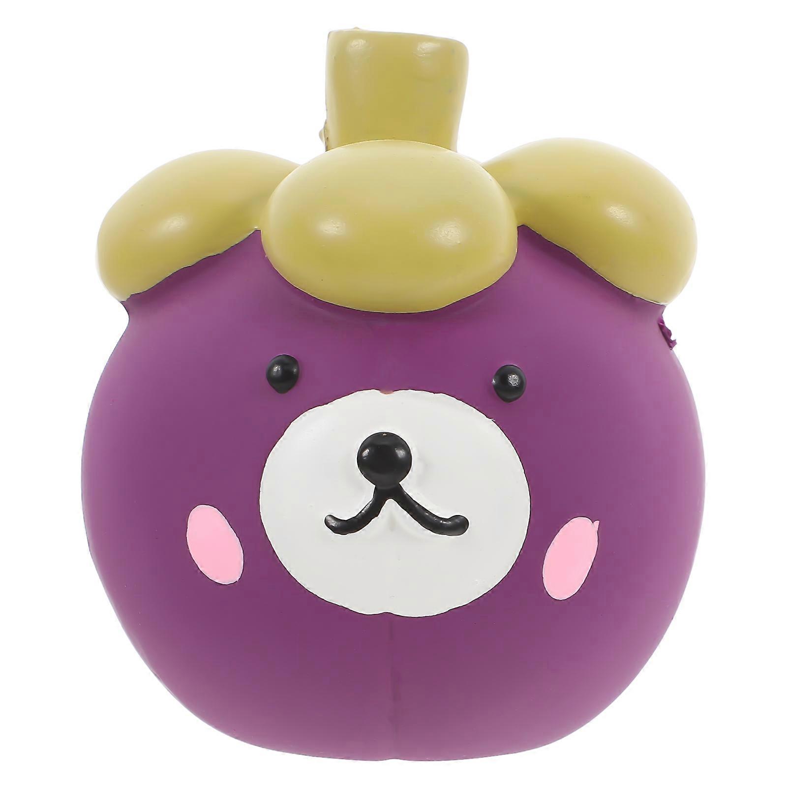 Latex Squeaky Dog Toys Chewing Toy Designed For Tiny Dogs And Puppies Violet Color 8X6.5X6.5Cm 1Pack