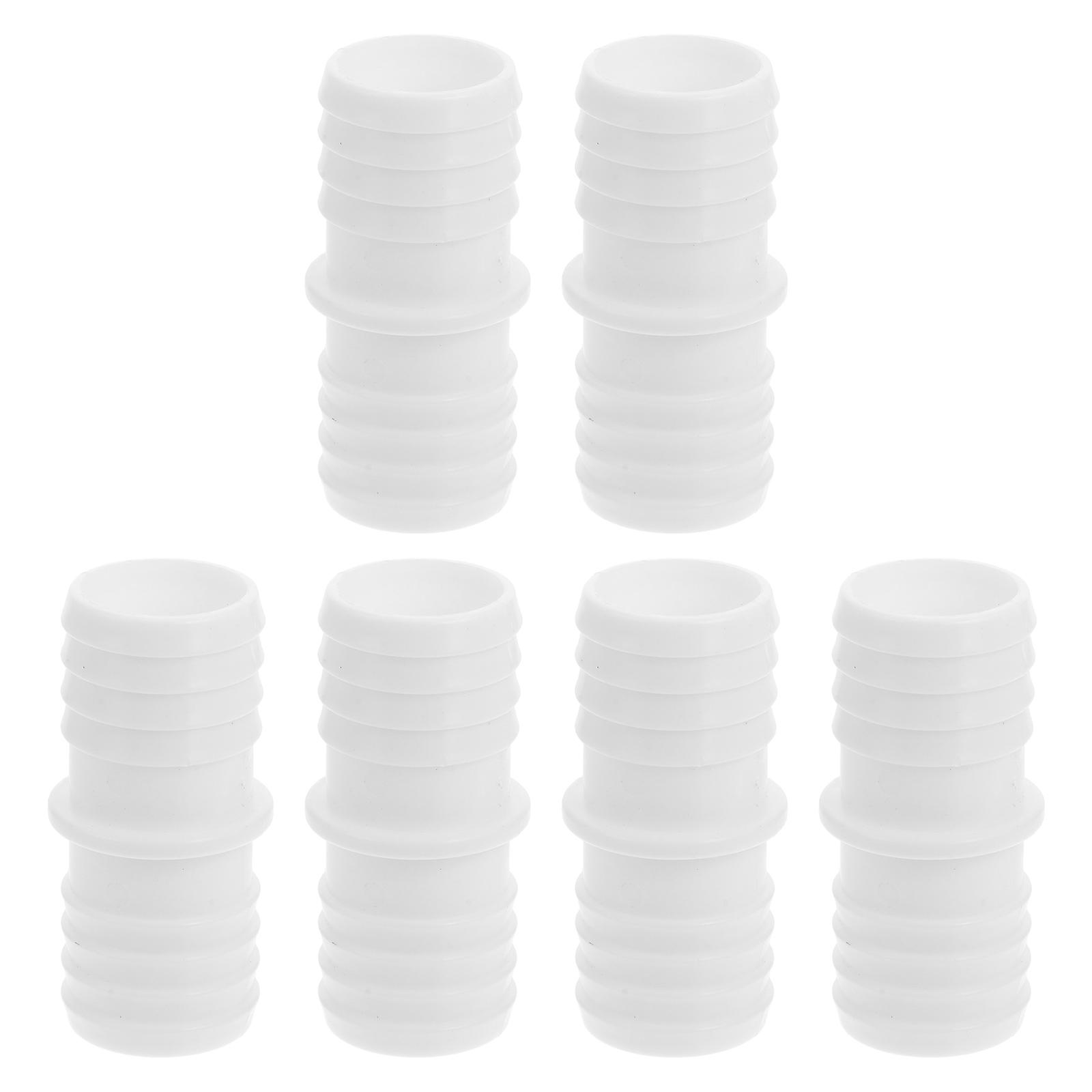 Pool Hose Adapter Coupling for Pool Vacuum 12Pcs White Plastic Connectors