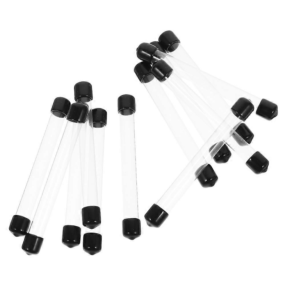 Transparent Storage Container Plastic Round Tubes for Storage 24Pcs
