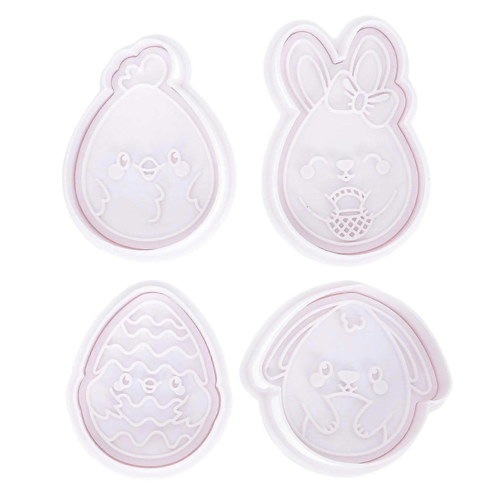 Silicone Cookie Molds Easter Themed for 8Pcs Home Baking Use